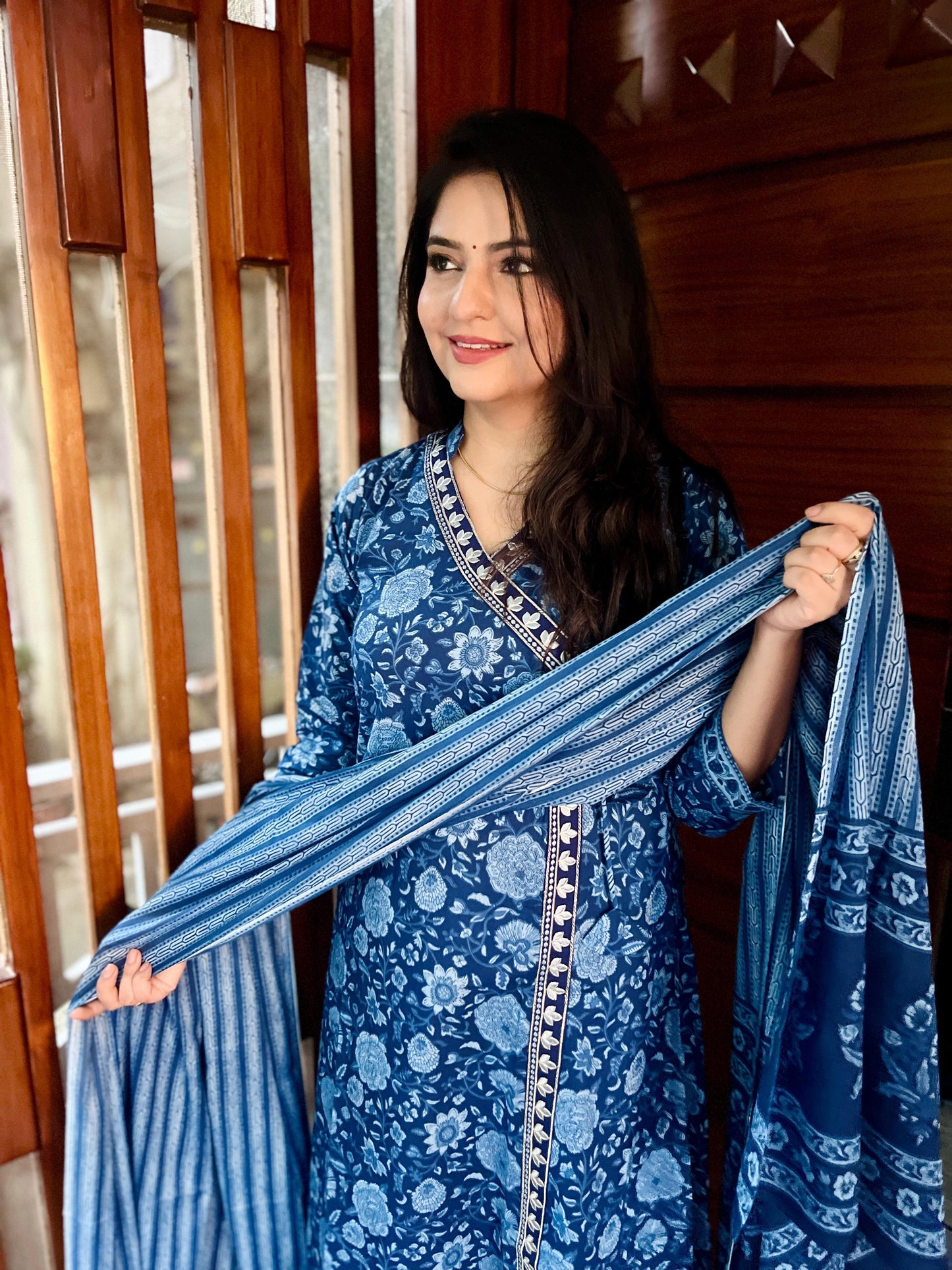 Cotton angrakha style